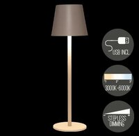 Portable lamp 36.5x11cm mat zand