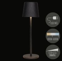 Portable lamp ribbel 36.5x11cm zwrt