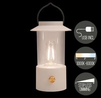 Portable lantaarn 24x9cm wit