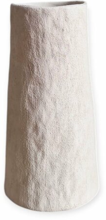 PORTO WHITE VASE 18X18X27CM