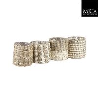 Pot alexis d10h9cm beige assorti per stuk