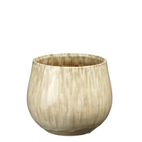 Pot amalia d19h15.5cm beige