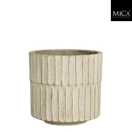 Pot apiro d20h19cm off white