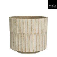 Pot apiro d24.50h22cm off white