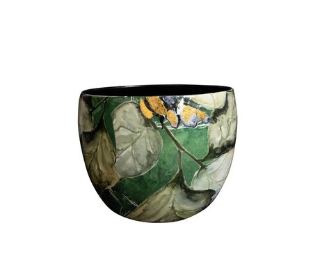 Pot bee green d17h15cm