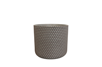 Pot bernt d14h13cm shiny black