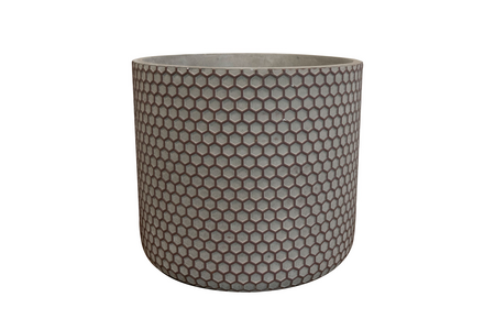 Pot bernt d21h19cm shiny black