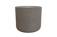 Pot bernt d21h19cm shiny black