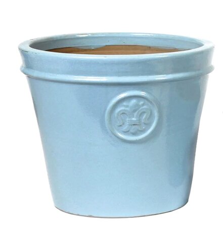 Pot bloem s d38h32cm pastelblauw