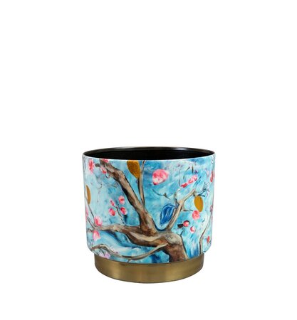 Pot blossom d14h13cm blauw