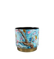 Pot blossom d14h13cm blauw