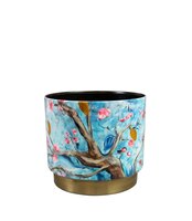 Pot blossom d17h15cm blauw