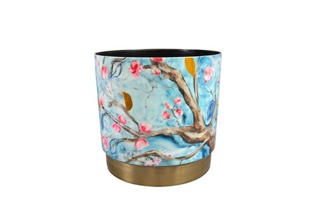 Pot blossom d23h21cm blauw