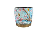 Pot blossom d23h21cm blauw