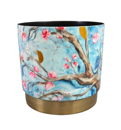 Pot blossom d29h26cm blauw