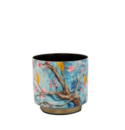 Pot blossom d8h7cm blauw