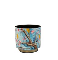 Pot blossom d8h7cm blauw
