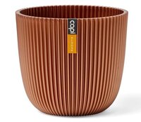 Pot bol groove 13x12 metallic koper