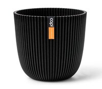 Pot bol groove d26h23 zwart