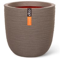 Pot bol rib nl d35h34cm taupe