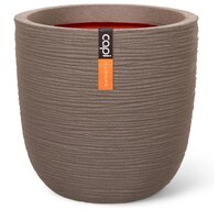 Pot bol rib nl d43h41cm taupe