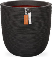 Pot bol rib nl d43h41cm zwart - afbeelding 2