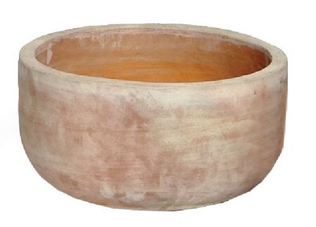 Pot bowl d41h20cm whitewash