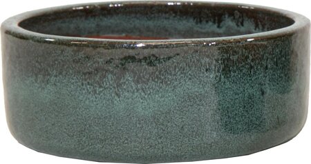 Pot bowl glazed d18h8cm mosgroen