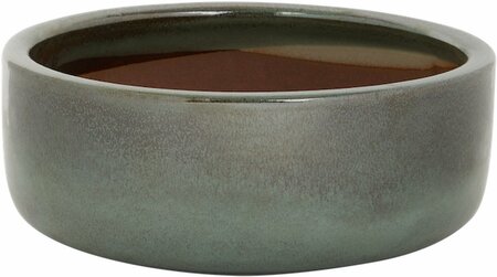 Pot bowl glazed d23h9.5cm mosgroen