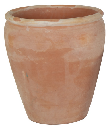 Pot buik rand hg d50h55cm whitewash