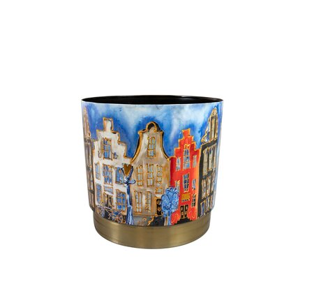 Pot canalhouses d29h26cm rood