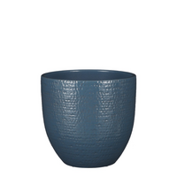 Pot carrie glaze d24h22cm blauw