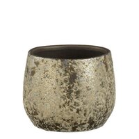 Pot clemente d16.5h13cm champagne