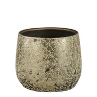 Pot clemente d19.5h15.5cm champagne