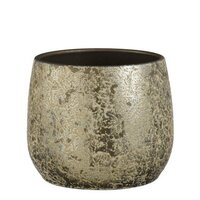 Pot clemente d25.5h20cm champagne