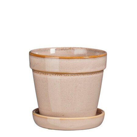 Pot clint m/schtl d13h11cm l.roze