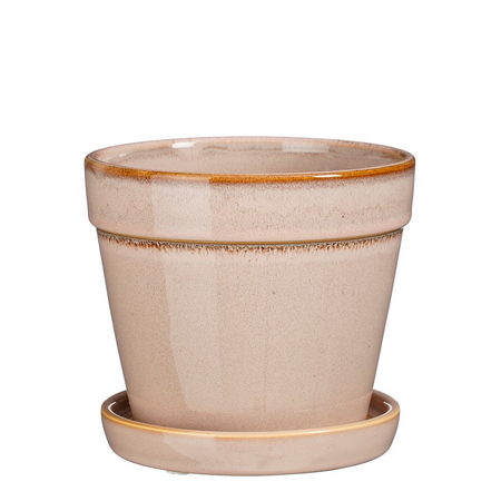 Pot clint m/schtl d15h13cm l.roze