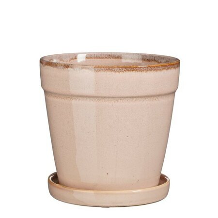 Pot clint m/schtl d17h16.5cm l.roze