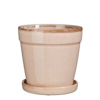 Pot clint m/schtl d17h16.5cm l.roze