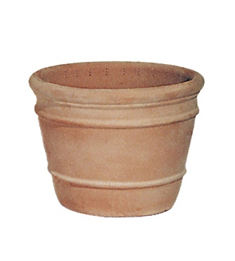 Pot coni d26h20cm whitewash