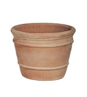 Pot coni d26h20cm whitewash