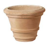Pot coni d36h24cm whitewash