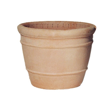 Pot coni d46h33cm whitewash
