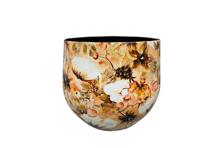 Pot cotton d28h25cm cream