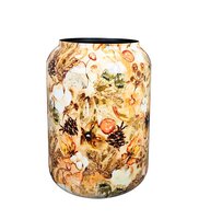 Pot cotton d30h42cm cream