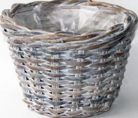 Pot d25h18cm antiek white wash