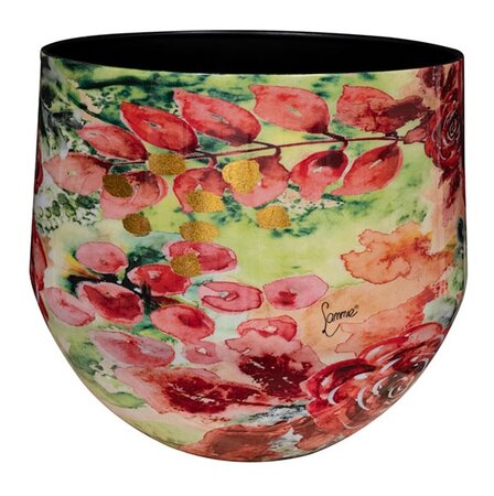 Pot d28h25cm rose rouge