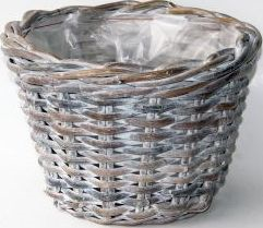 Pot d35h25cm white wash