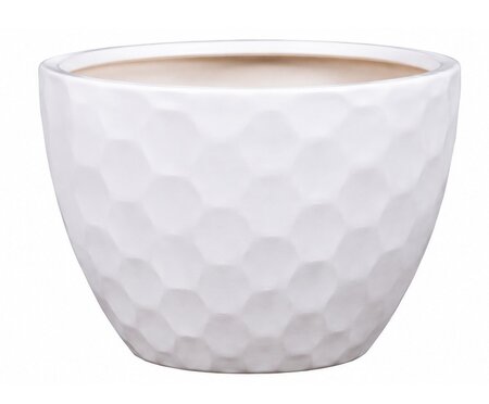 Pot diamond d24h22cm wit