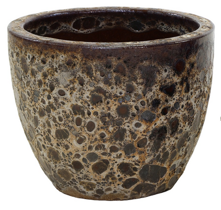 Pot egg antiek d30h25cm antiek brn